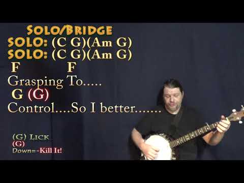 Basket Case (Green Day) Banjo Cover Lesson in C with Chords/Lyrics