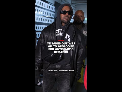 Ye takes out WSJ ad to apologize for antisemitic remarks