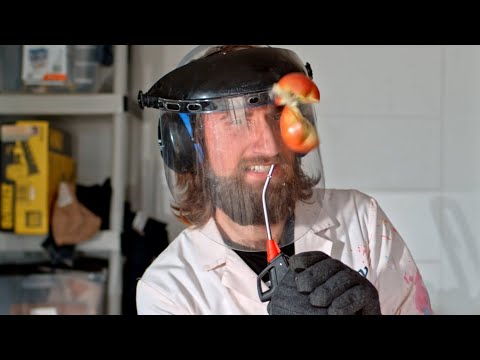 Slo Mo Guys EXPLODING Apple with Air
