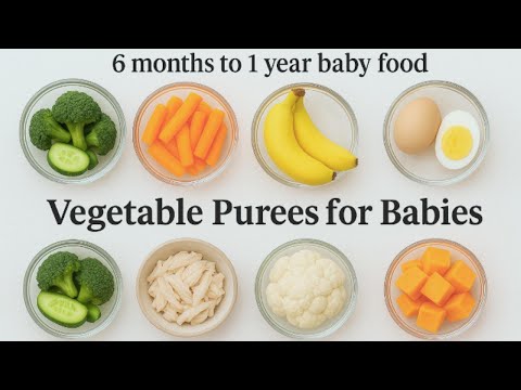 Vegetable puree for 6months babies / 3 Baby Food Recipe/ Homemade baby puree