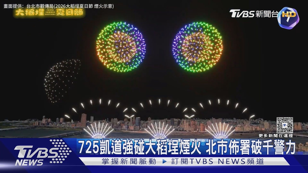 大稻埕煙火秀明登場！交管措施一次看　「這時間起」只出不進