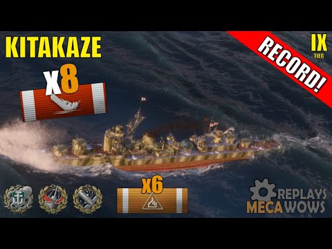 Kitakaze 8 Kills & 167k Damage | World of Warships Gameplay