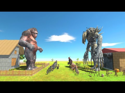 Neighbor Brawl Goro vs Scourge - Animal Revolt Battle Simulator
