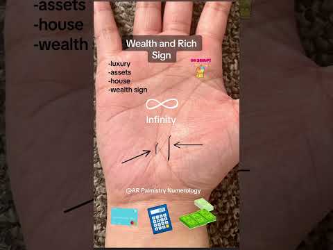 Palmistry | Wealth and Rich sign | #palm #reading #foryou #fyp #lifeline #infinity sing