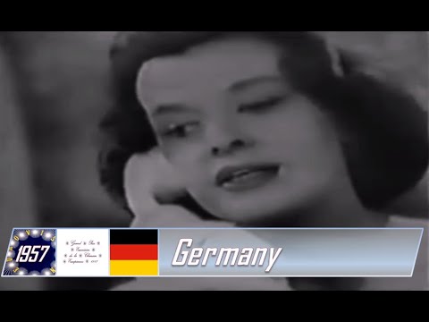 eurovision 1957 Germany 🇩🇪 Margot Hielscher - Telefon, telefon