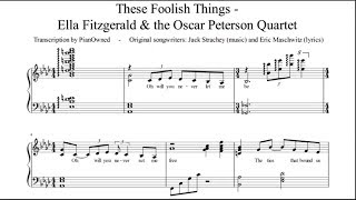 These Foolish Things - Jazz Piano Sheet Music (Oscar Peterson)