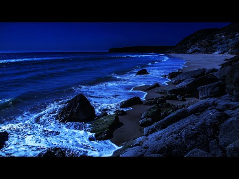 Count The Waves To Fall Asleep - It Really Works! Deep Sleeping With Ocean Sounds All Night
