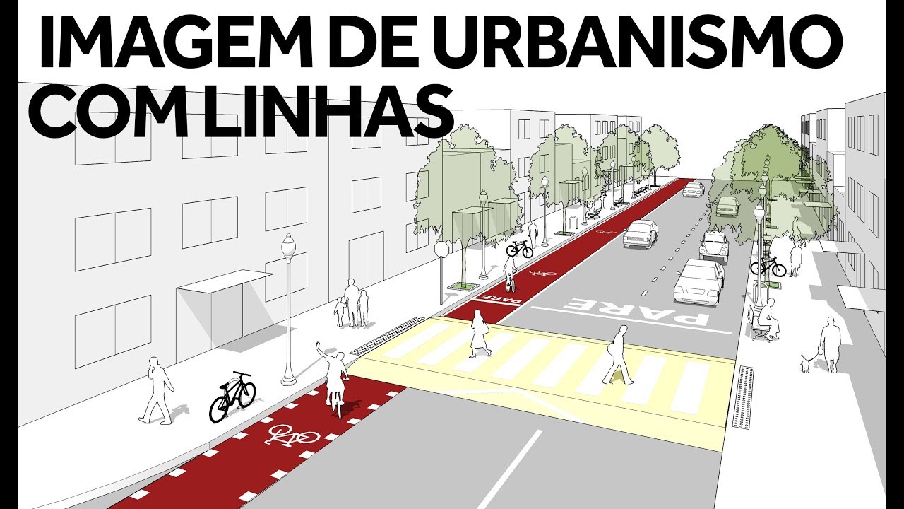 imagem URBANISMO utilizando APENAS o Sketchup | TUTORIAL