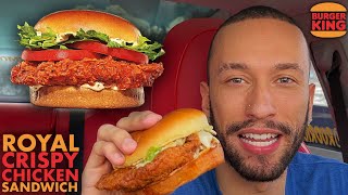 Burger King NEW Royal Crispy Chicken Sandwich (Spicy) HDR Food Review