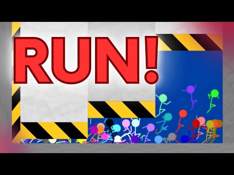 Shutter Crush - Survival Stickman Race in Algodoo