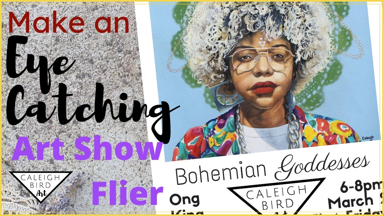 Creating an Art Show Flyer :: Putting On an Art Show on a Budget