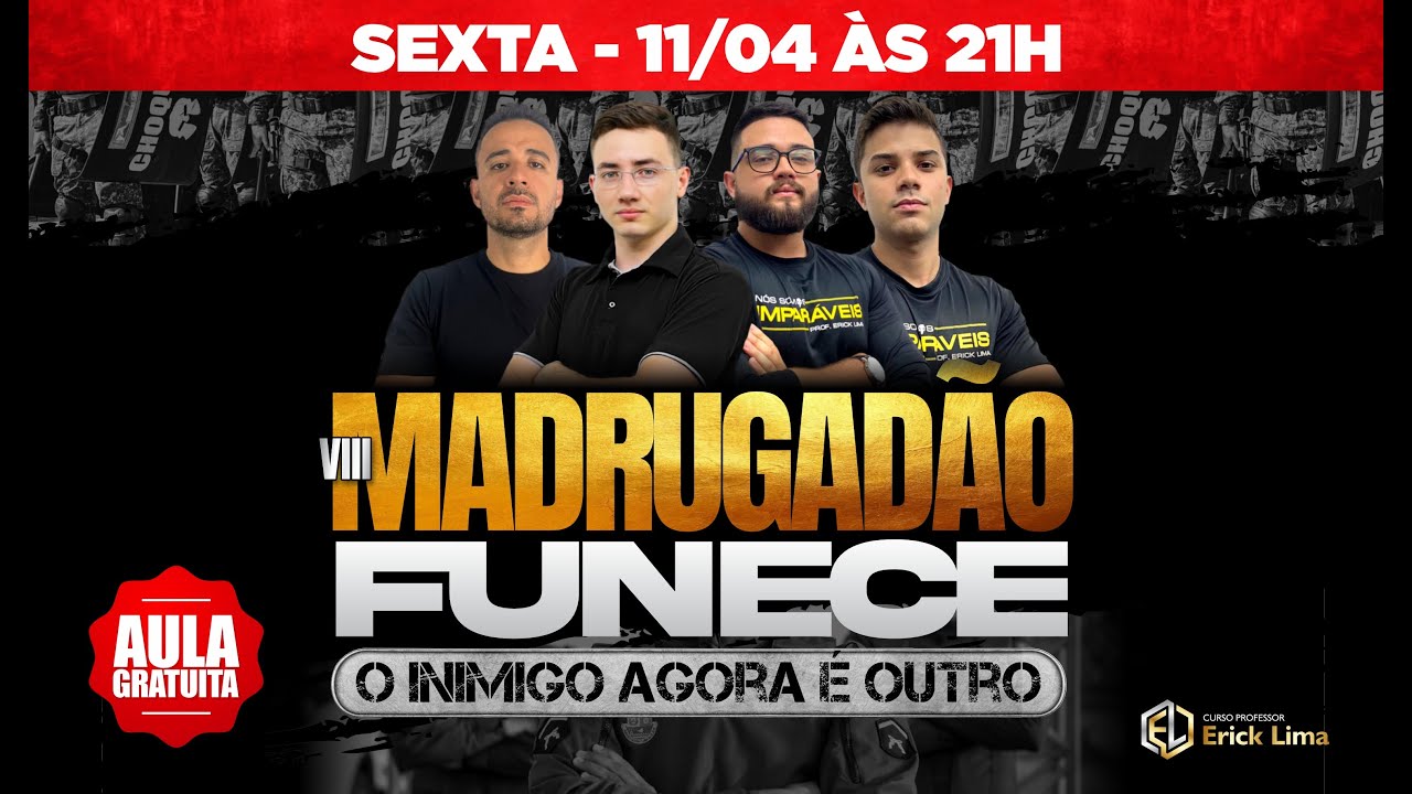 VIII MADRUGADÃO PMCE EM DOBRO 1/2 | Polícia Militar do Ceará | PROF. ERICK LIMA