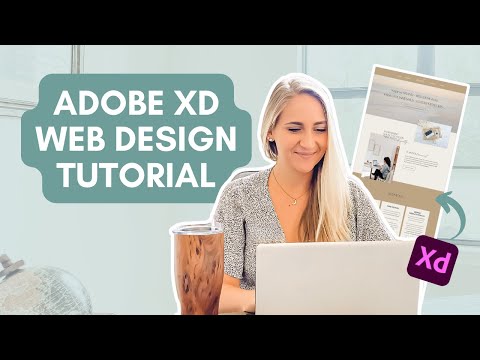 Adobe XD Website Design Tutorial | Design my home page with me!