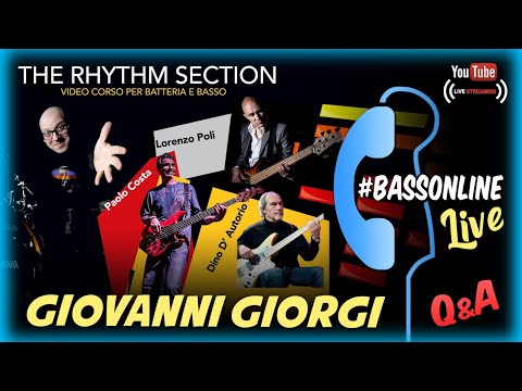Giovanni Giorgi - #BassOnLine​ Live! - Presentazione del videocorso "The Rhythm Section"
