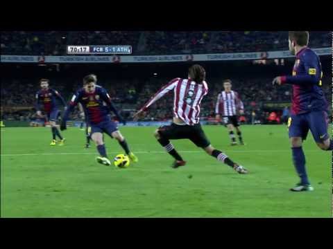 La Liga | Gol de Messi (5-1) en el FC Barcelona - Athletic Club | 01-12-2012 | J14