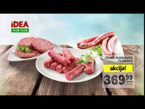 IDEA | Senzacionalna ponuda roštiljskog mesa 10.08 - 12.08.2018.