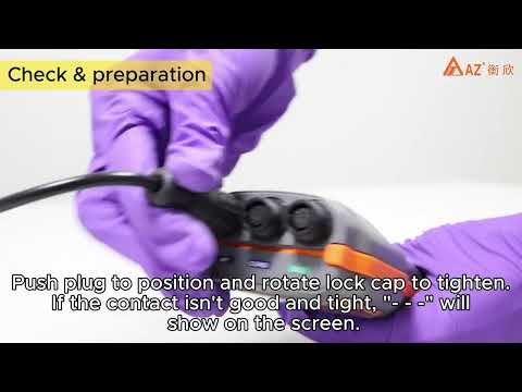 AZ 86032 optical DO, pH, EC, TDS, Salinity, Temperature 6 in 1 combo water meter operation-English