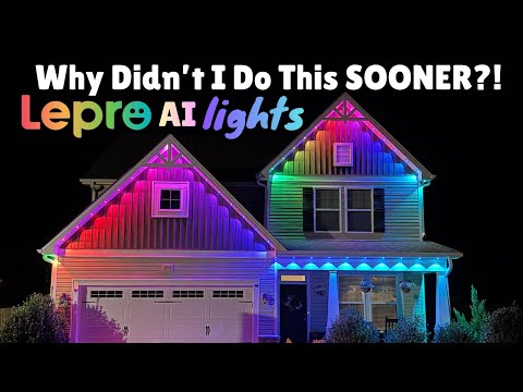 One Install=All-Year-Round! Best Permanent Outdoor Lights Lepro E1 AI Smart Eave Lights Review