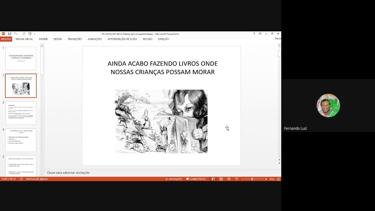 Watch Now Mesa Redonda Eixo 15 - O legado de Monteiro Lobato para a cultura brasileira Mesa Redonda Eixo 15 - O legado de Monteiro Lobato para a cultura brasileira