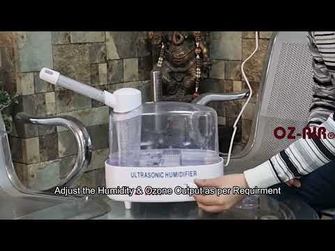 Ultrasonic Air Humidifier With Ozonator