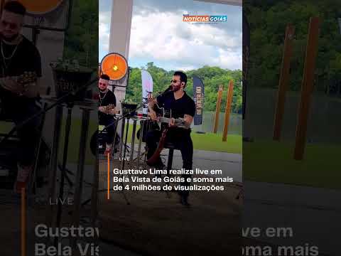 Gusttavo Lima realiza live em Bela Vista de Goiás e soma 4,8 milhões de visualizações