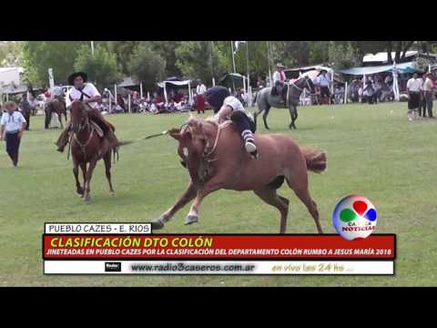 CLASIFICACION DEPARTAMENTO COLON ENTRE RIOS EN PUEBLO CAZES RUMBO A JESUS MARIA 2018