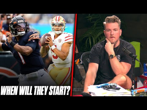 When Will We See Justin Fields & Trey Lance Starting In The NFL? | Pat McAfee Reacts