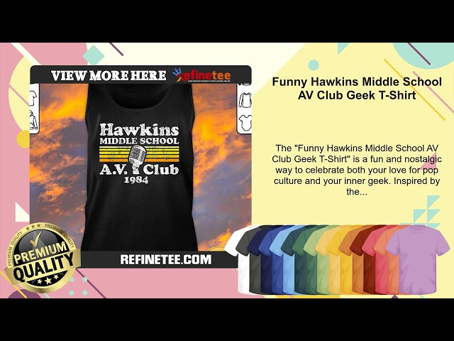 Vídeo relacionado con Letreros sarcásticos divertidos de Hawkins Middle School Av Club, letrero de estaño, accesorios Mancave, para hombres, retro, 20 x 30 cm