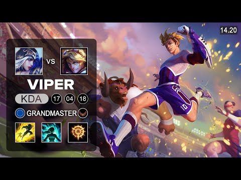 Viper Ezreal vs Ashe ADC - EUW Grandmaster - Patch 14.20 Season 14