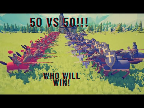 50 vs 50! Cavalry vs jousters!