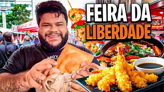 Comendo TUDO na FEIRA DA LIBERDADE (TOUR GASTRONÔMICO em SP)