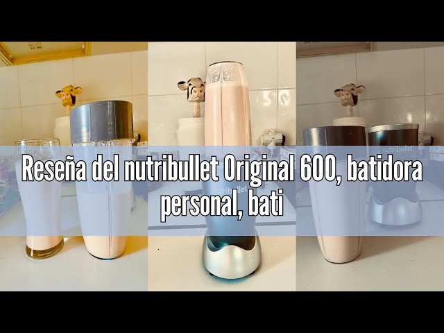 Vídeo relacionado con nutribullet Original 600, batidora personal, batidora multifuncional y licuadora, 600 W de potencia, NB603DG, Paquete Básico