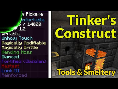 Tinkers Construct: Tools and Smeltery (Minecraft 1.12 Version) | Modded Minecraft Tutorial