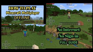 How To Play Minecraft Multiplayer Without Internet (Working on Minecraft Latest Version)