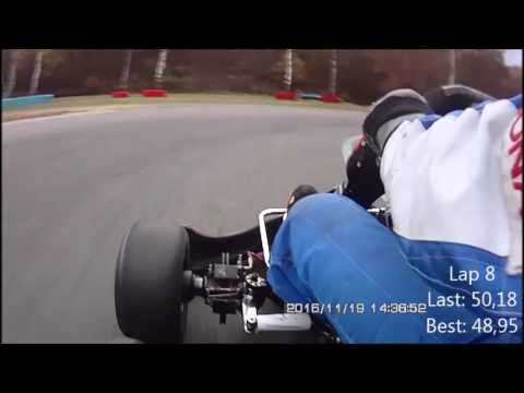 CRG TM K9C 125cc 6 speed Shifter Kart @ Kerpen 19-11-2016 Heat 2 Onboard cam Extreme HD 170