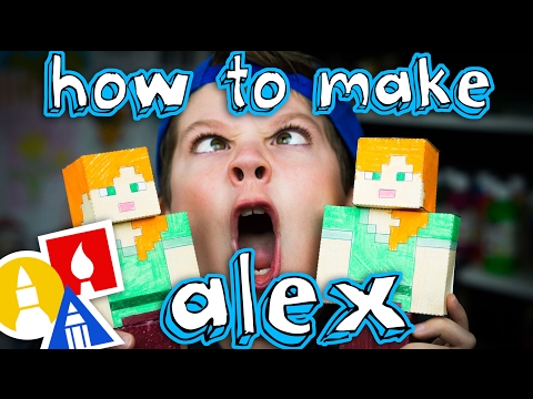 Art for Kids Hub - How To Make Papercraft Alex From Minecraft