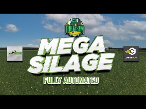 🔴Mega Silage LIVE - Fully Automated with AutoDrive and Courseplay - FS19