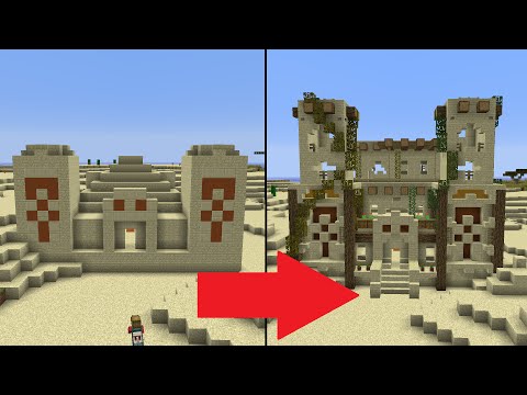 Let's Transform a Minecraft Desert Temple!