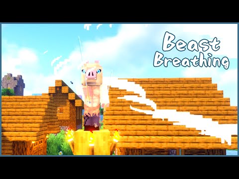 Shiny - Inosuke's Beast Breathing | Minecraft Demon Slayer Mod Review