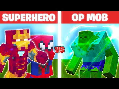 Minecraft SUPERHEROES VS OVERPOWERED MOBS - SAVE THE CITY