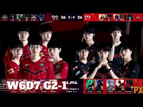 EDG vs FPX - Game 1 | Week 6 Day 7 LPL Spring 2020 | Edward Gaming vs FunPlus Phoenix G1