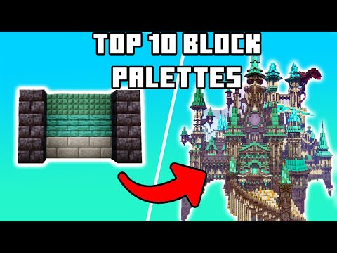Top 10 Block Palettes in Minecraft! Builders Academy!
