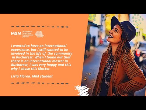 MSM Master in Management -  Livia Florea, Series 1 student
