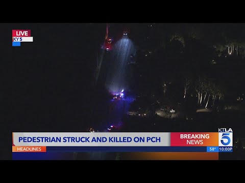 Pedestrian struck and killed on PCH in Malibu