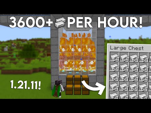 NEW UPDATED Minecraft Java 1.21.11 IRON FARM TUTORIAL | 3600 Iron Per Hour