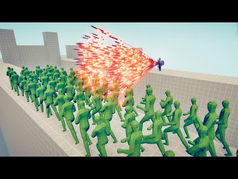 Can 100x Zombies Pass the Bridge vs Gods? | TABS Totally Accurate Battle Simulator Gameplay
