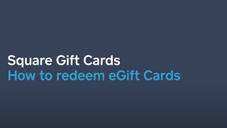 How to Redeem eGift Cards