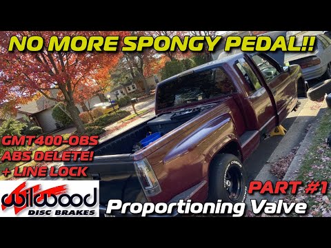 ABS Delete, Wilwood Proportioning Valve & Line Lock Install WITH FACTORY LINES! GMT400 OBS Chevy