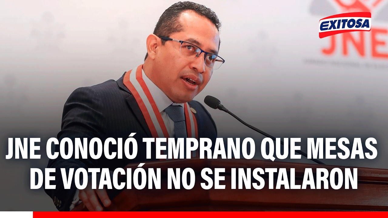 🔴🔵 Presidente del JNE asegura que conoció temprano que mesas de votación no se instalaron