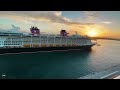 The Disney Dream Plays A Song As It Sails Away From The Bahamas